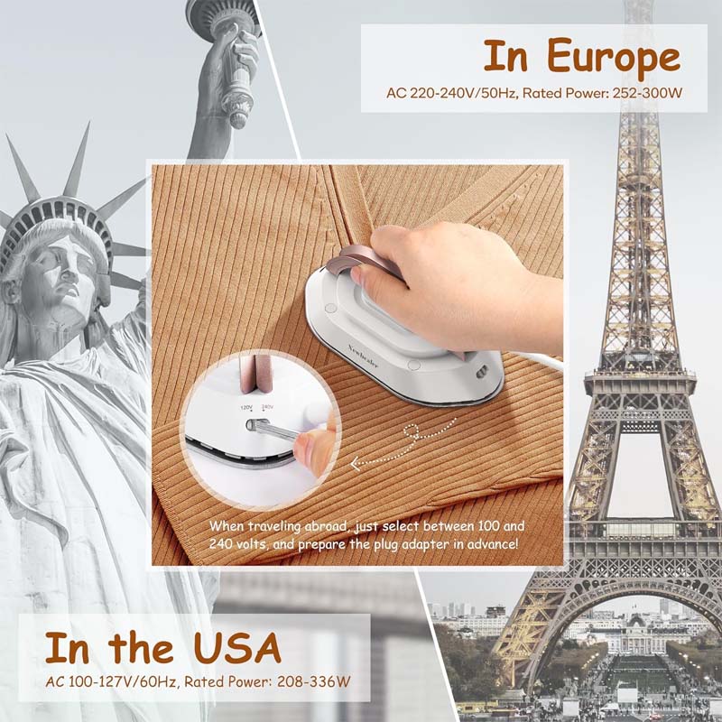 Travel Iron with Dual Voltage