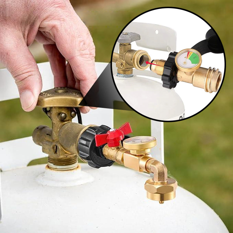 Top-Rated Propane Refill Elbow Adapter with Tank Gauge