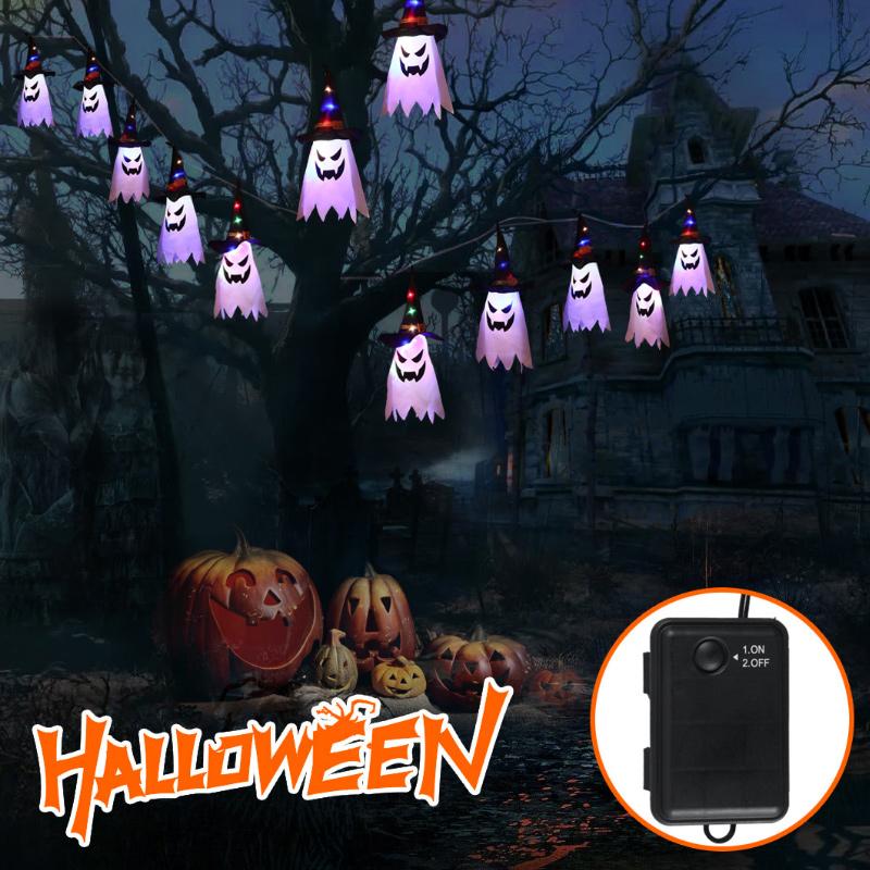 Halloween Blue Wizard Light String 5 Lamps