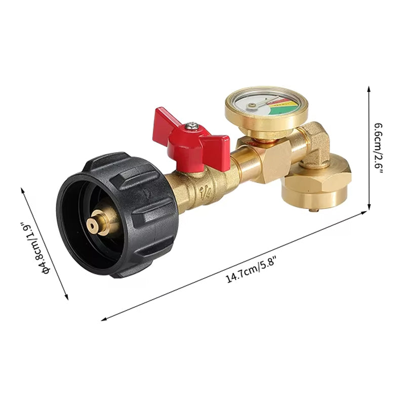 Top-Rated Propane Refill Elbow Adapter with Tank Gauge