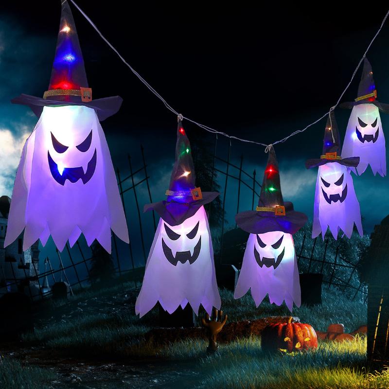 Halloween Blue Wizard Light String 5 Lamps