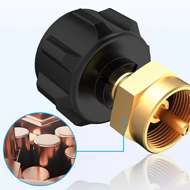 Top-Rated Propane Refill Elbow Adapter with Tank Gauge