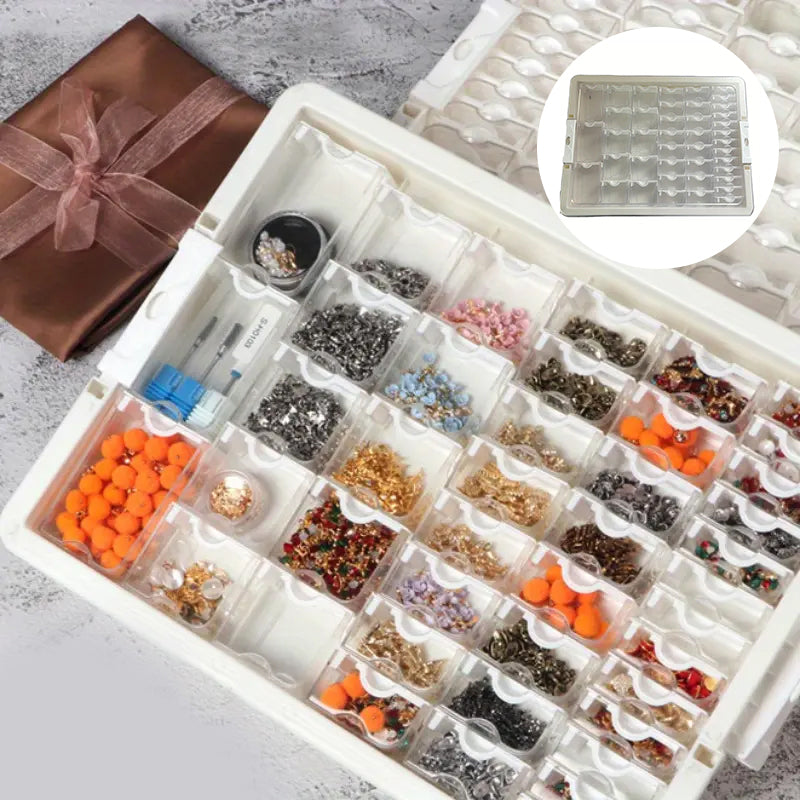 Nail Art Box DIY Beaded Jewelry Storage Box