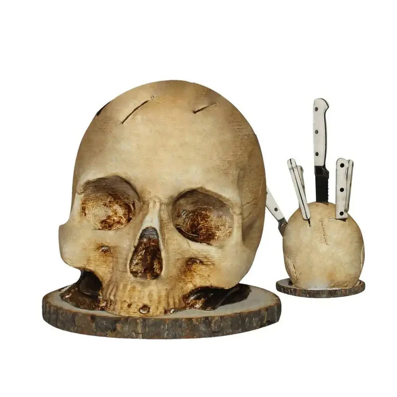 Gothic Skull Knife Holder