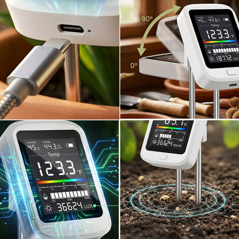 6-in-1 Digital Soil Tester Meter