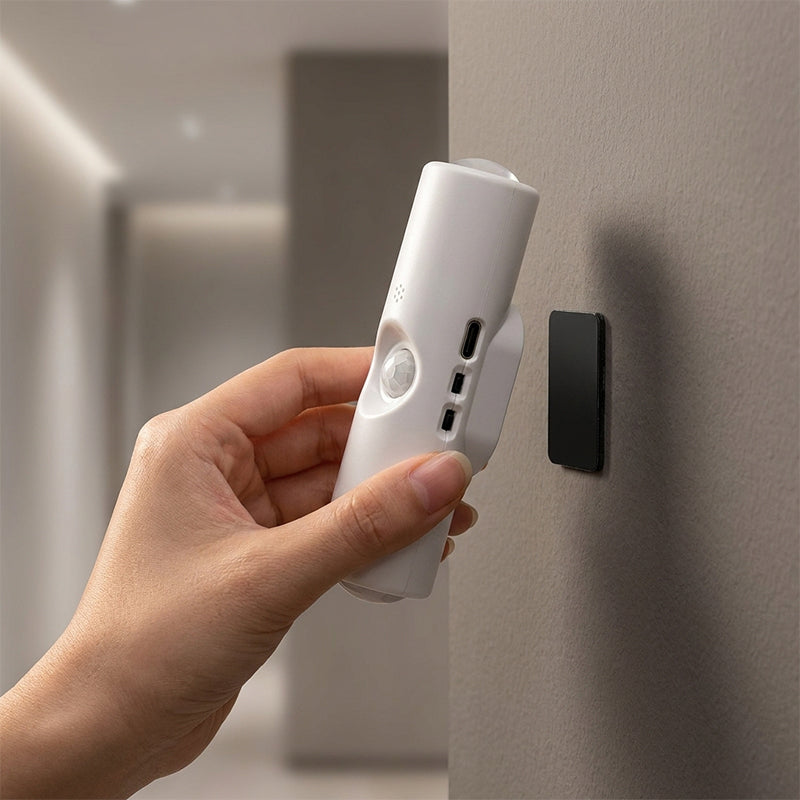 Compact Rechargeable LED Cat-Eye Wall Lamp