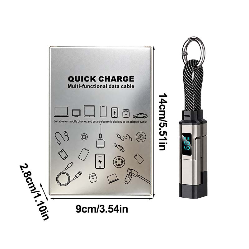 4-in-1 Keychain Charging Cable with Fast Charging9