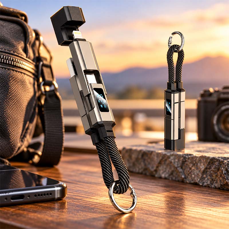 4-in-1 Keychain Charging Cable with Fast Charging9