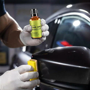Car plastic repair coating agent