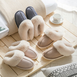 Plush Thermal Non-Slip Home Slippers