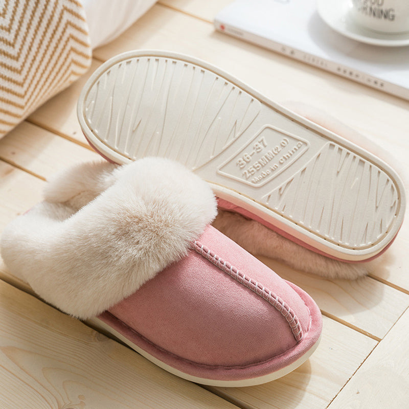 Plush Thermal Non-Slip Home Slippers