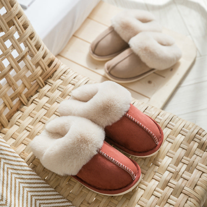 Plush Thermal Non-Slip Home Slippers