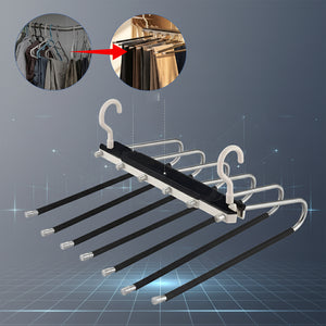 Multifunctional Non Slip Pants Hanger Organizer