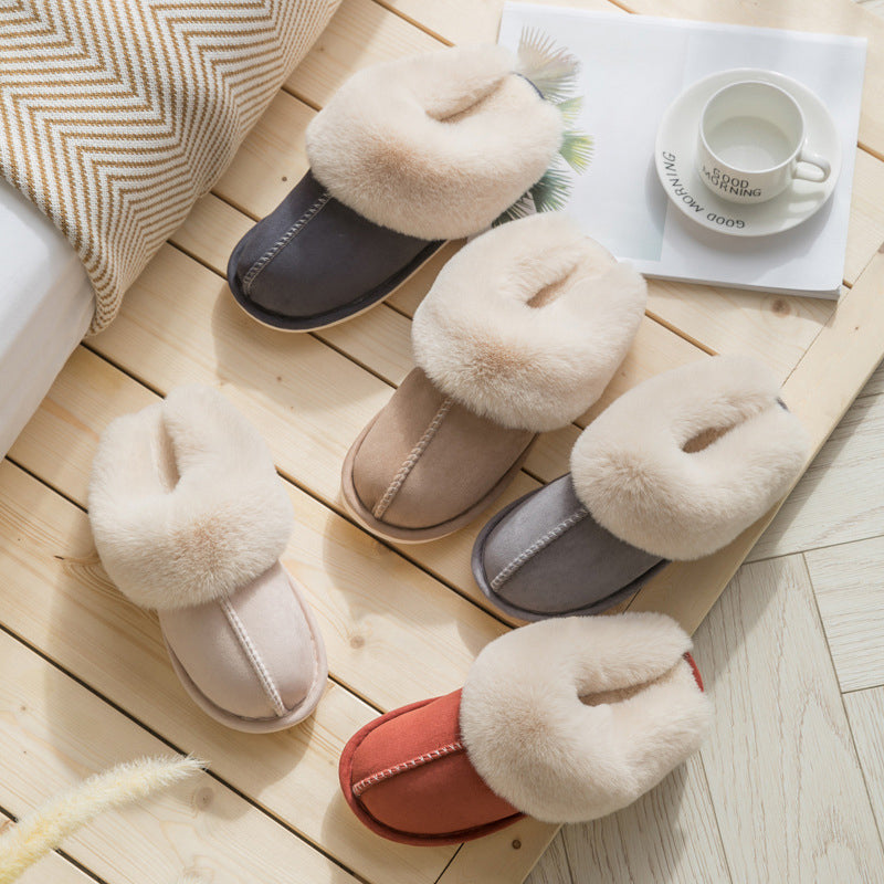 Plush Thermal Non-Slip Home Slippers