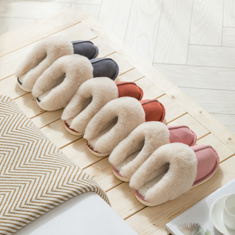 Plush Thermal Non-Slip Home Slippers