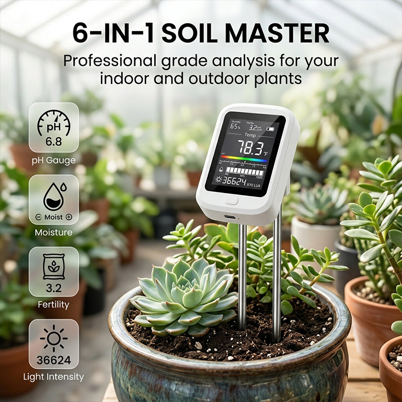 6-in-1 Digital Soil Tester Meter