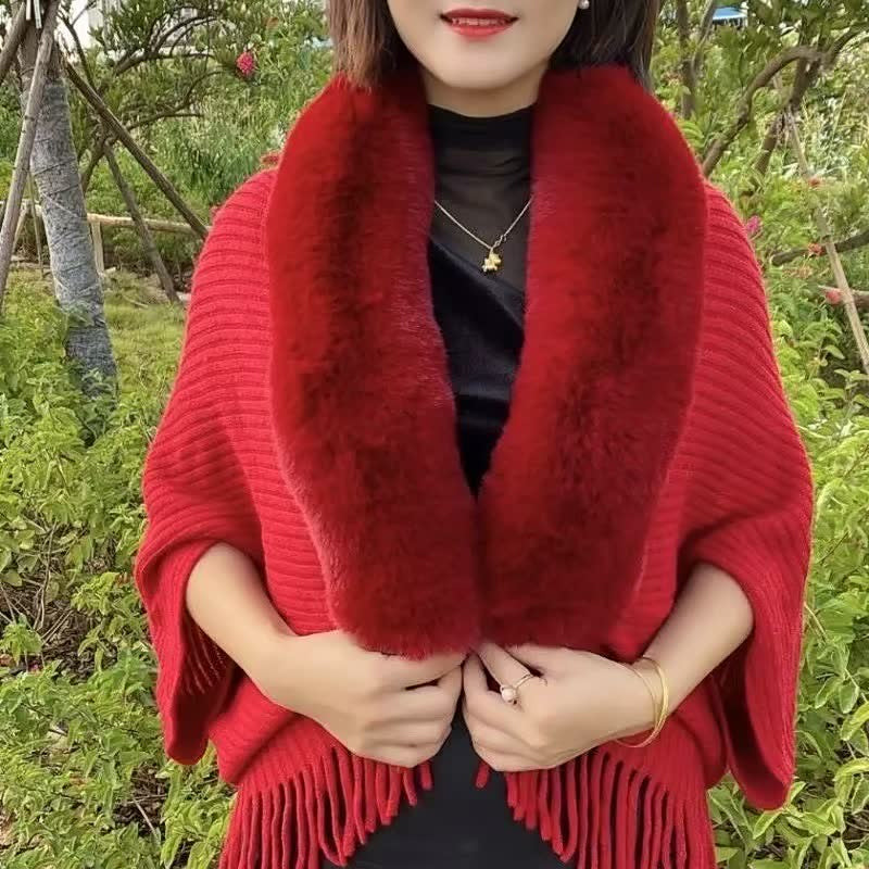 Knitting Thick Loose Shawl