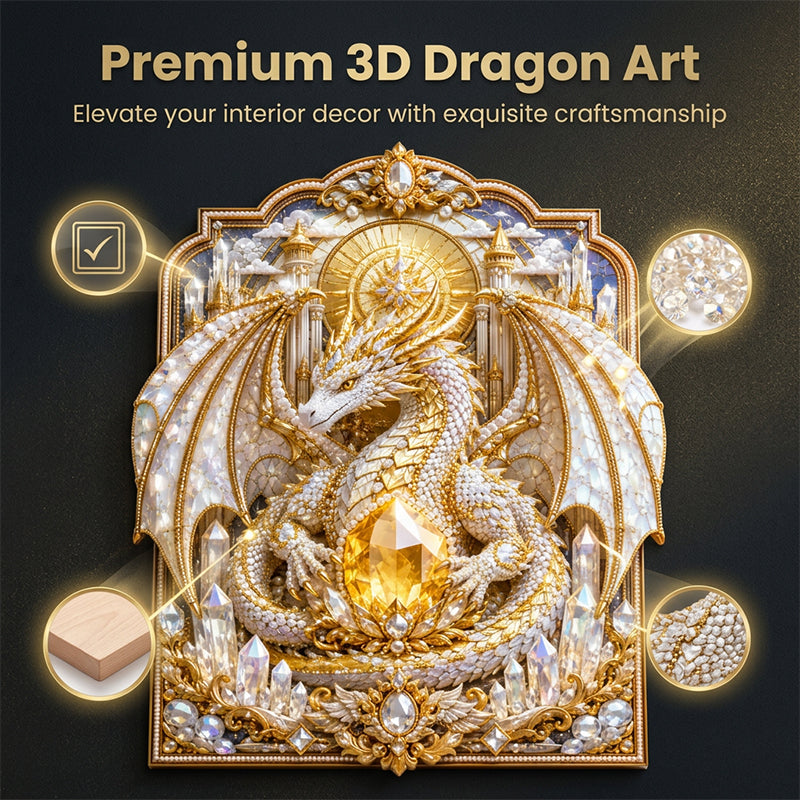 3D Dragon DIY Diamond Painting Wall Decor