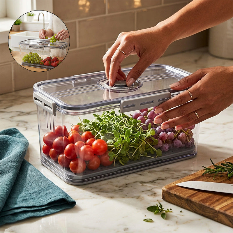 Thickened PET Refrigerator Storage with Date Dial