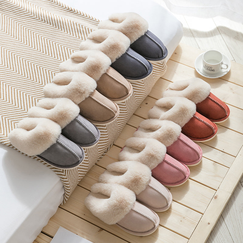 Plush Thermal Non-Slip Home Slippers