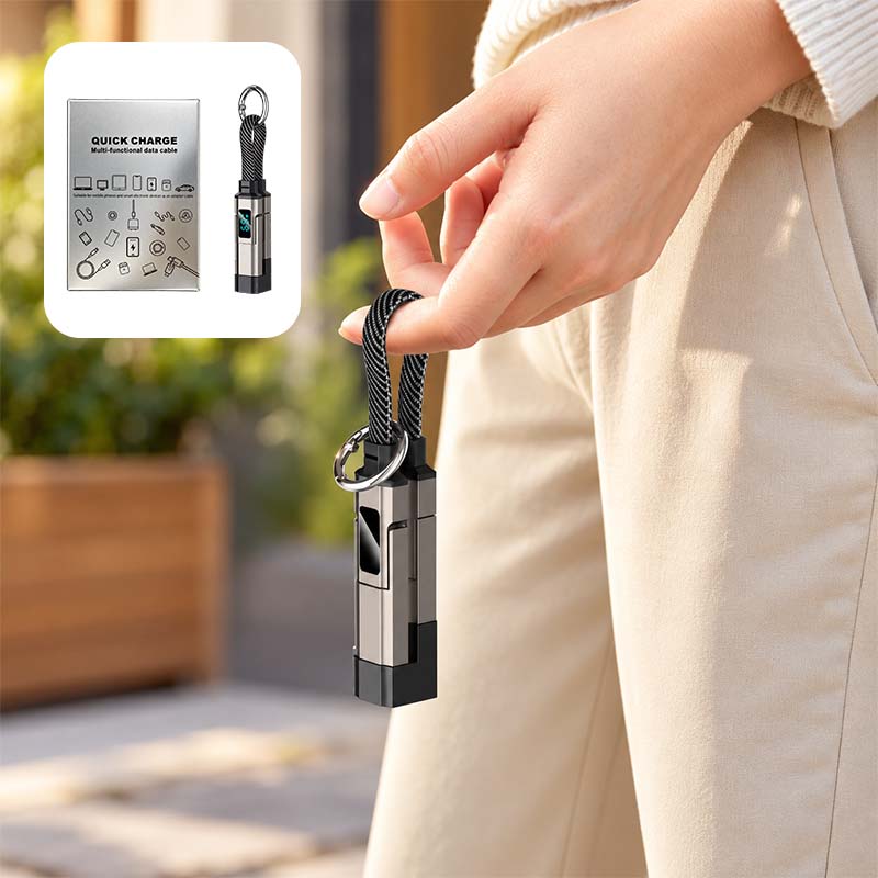4-in-1 Keychain Charging Cable with Fast Charging9