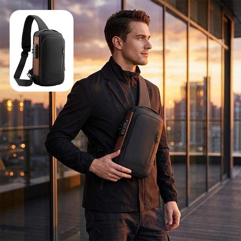 Anti-Theft USB Charging Shoulder Crossbody Bag