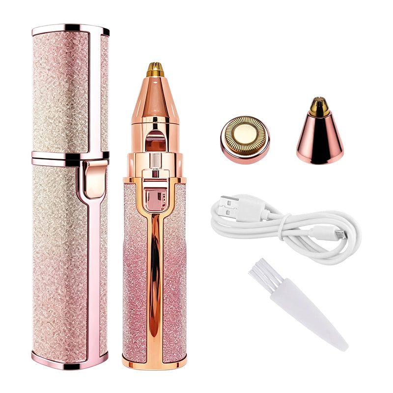 2-in-1 Portable Eyebrow Trimmer and Shaver