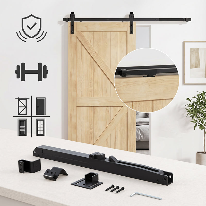Barn Door Soft Close Damper Mechanism Set