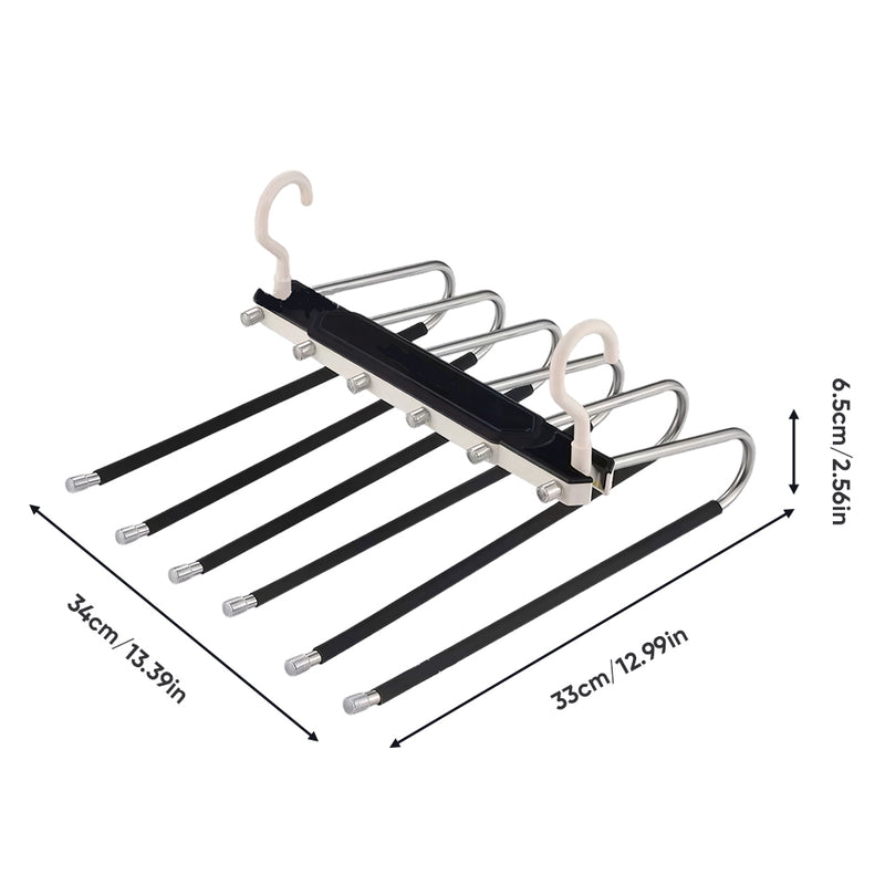 Multifunctional Non Slip Pants Hanger Organizer