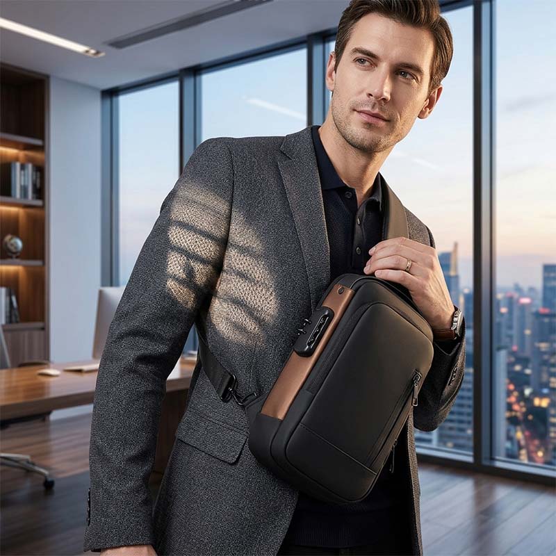 Anti-Theft USB Charging Shoulder Crossbody Bag