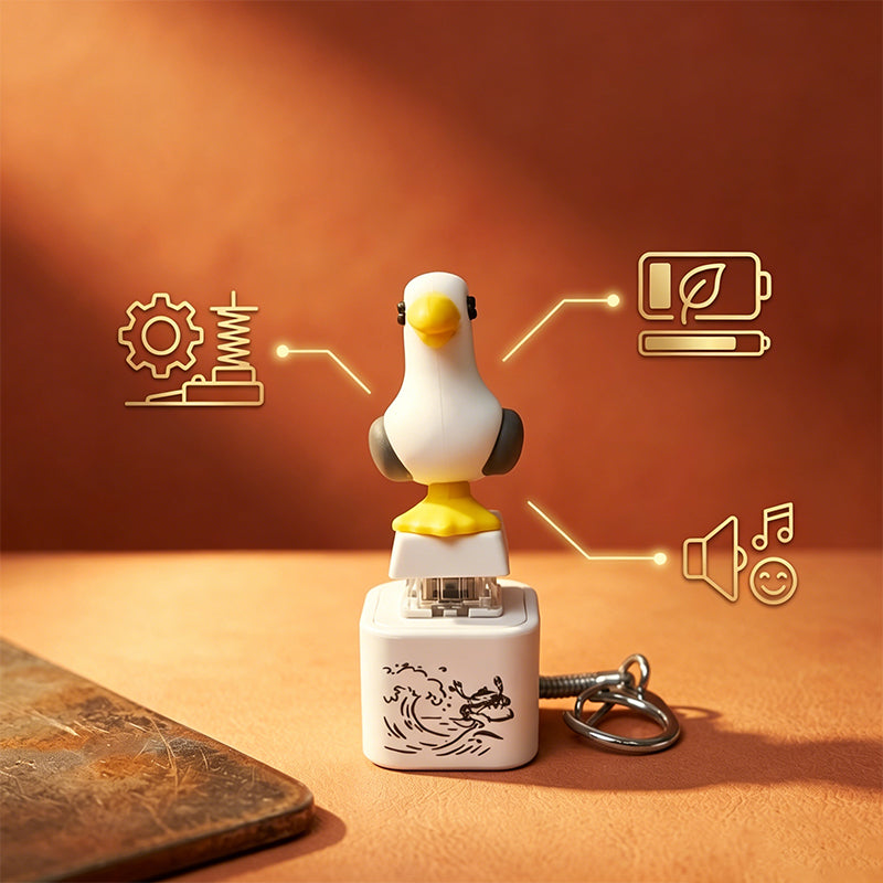 Rechargeable Seagull Keyboard Click Fidget Toy