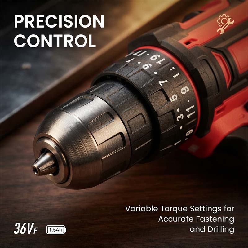 Powerful 18V Cordless Multi-Function Drill