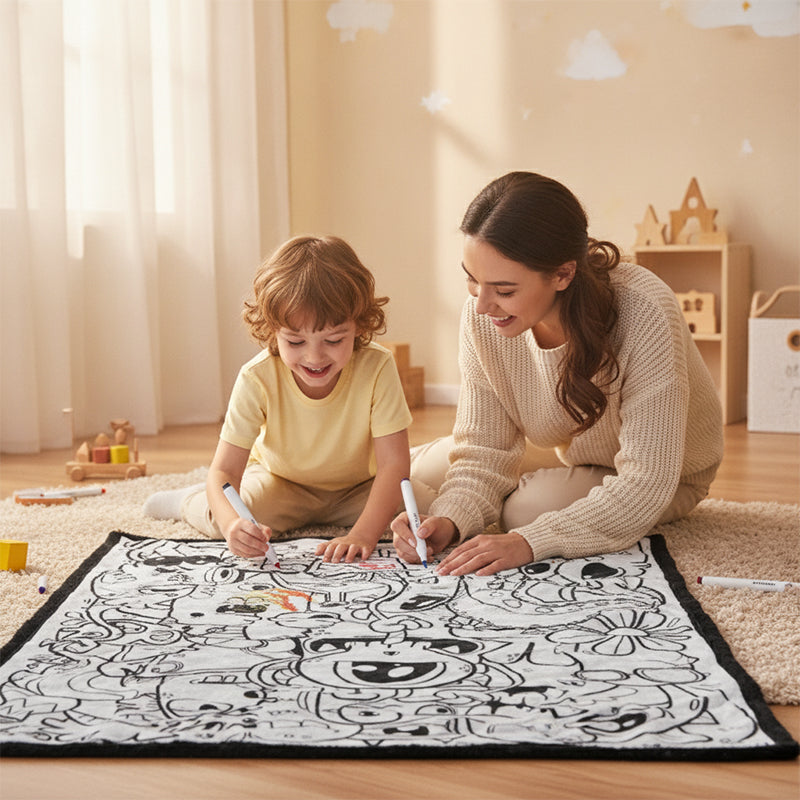 DIY Coloring Soft Blanket