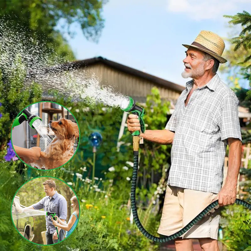 Expandable Hose Set for Car Wash and Gardening