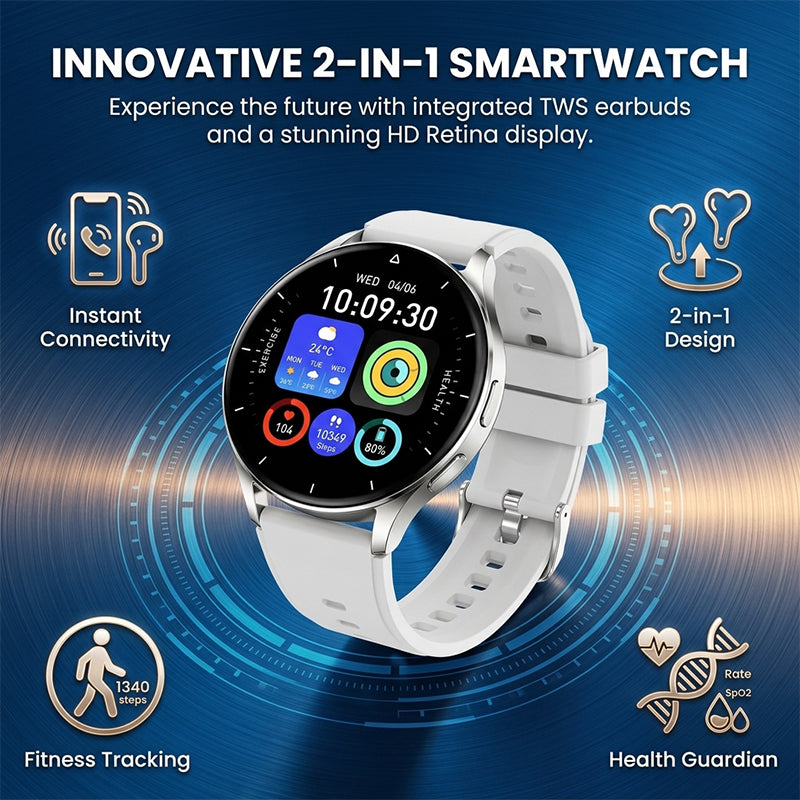 X7 Smartwatch with TWS Earbuds