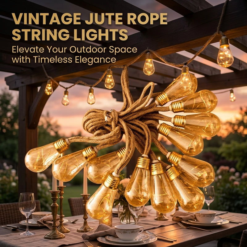 Outdoor Backyard Solar String Lights