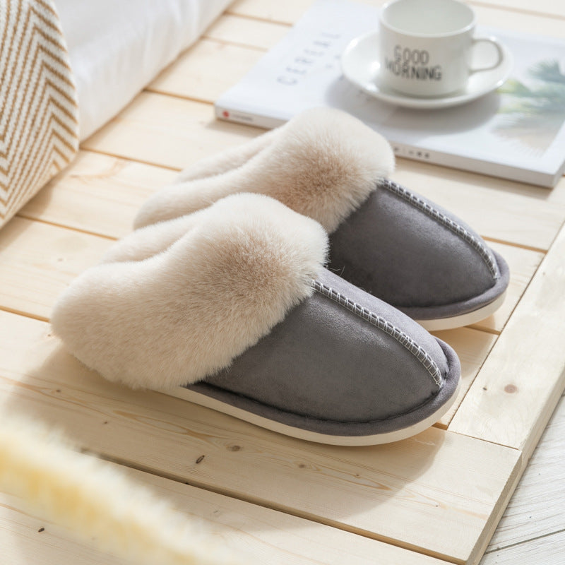 Plush Thermal Non-Slip Home Slippers