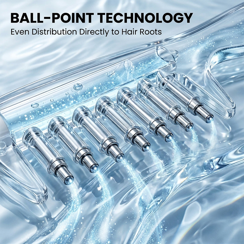 Crystal Liquid Transfer Scalp Massage Comb
