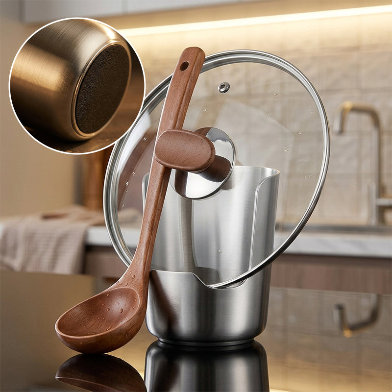 304 Stainless Steel Pot Lid & Ladle Holder Rack