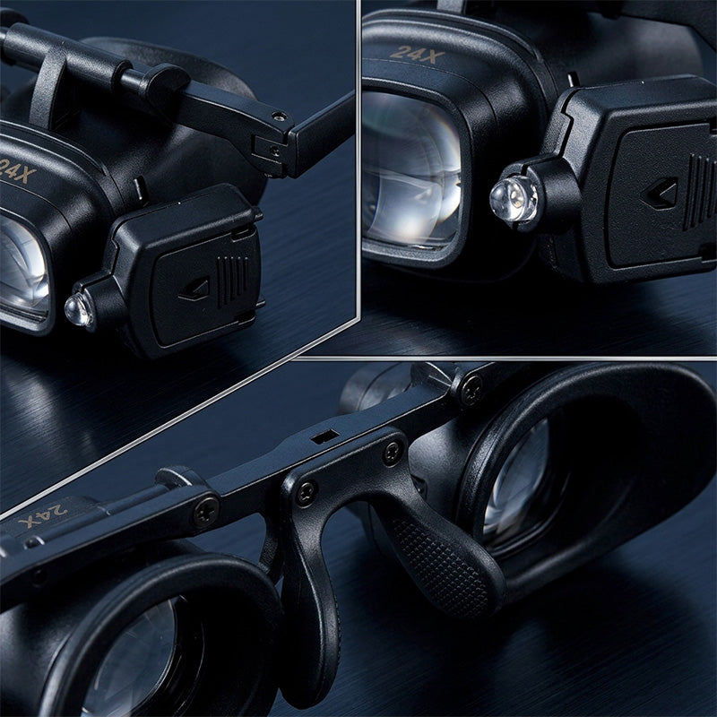 Illuminated Magnifier with Multi-Magnification Lenses