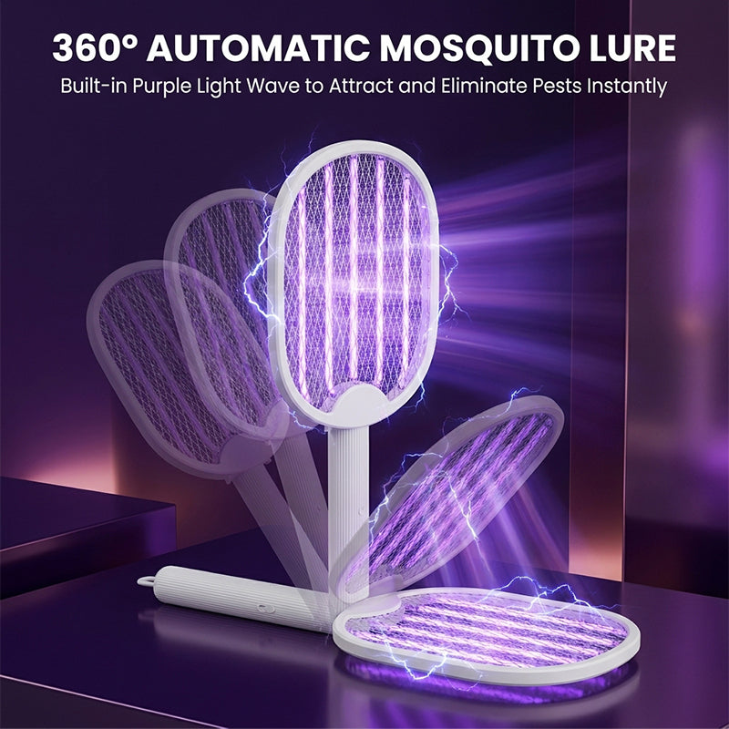 2-in-1 Foldable Electric Mosquito Swatter