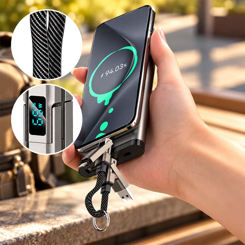 4-in-1 Keychain Charging Cable with Fast Charging9
