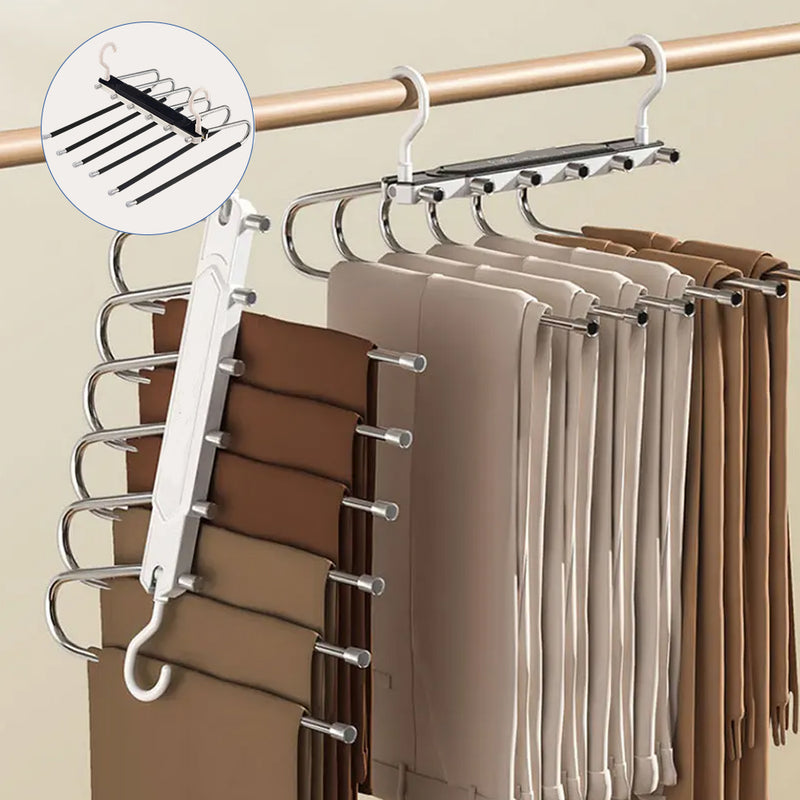 Multifunctional Non Slip Pants Hanger Organizer