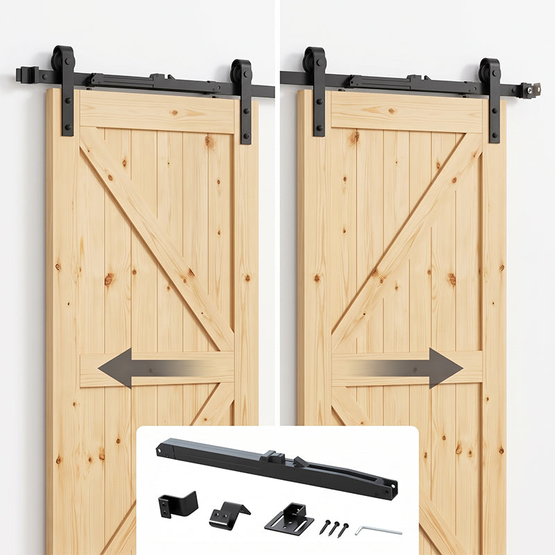 Barn Door Soft Close Damper Mechanism Set
