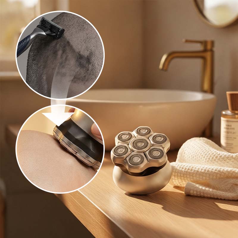 7-Blade Electric Bald Head Shaver