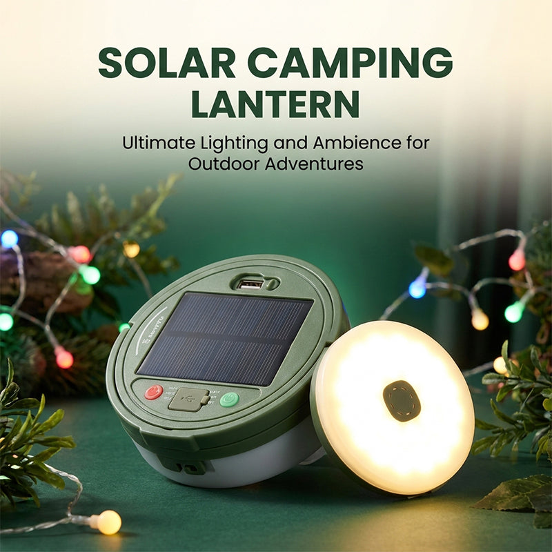 Multifunctional Solar Camping Tape Measure Light