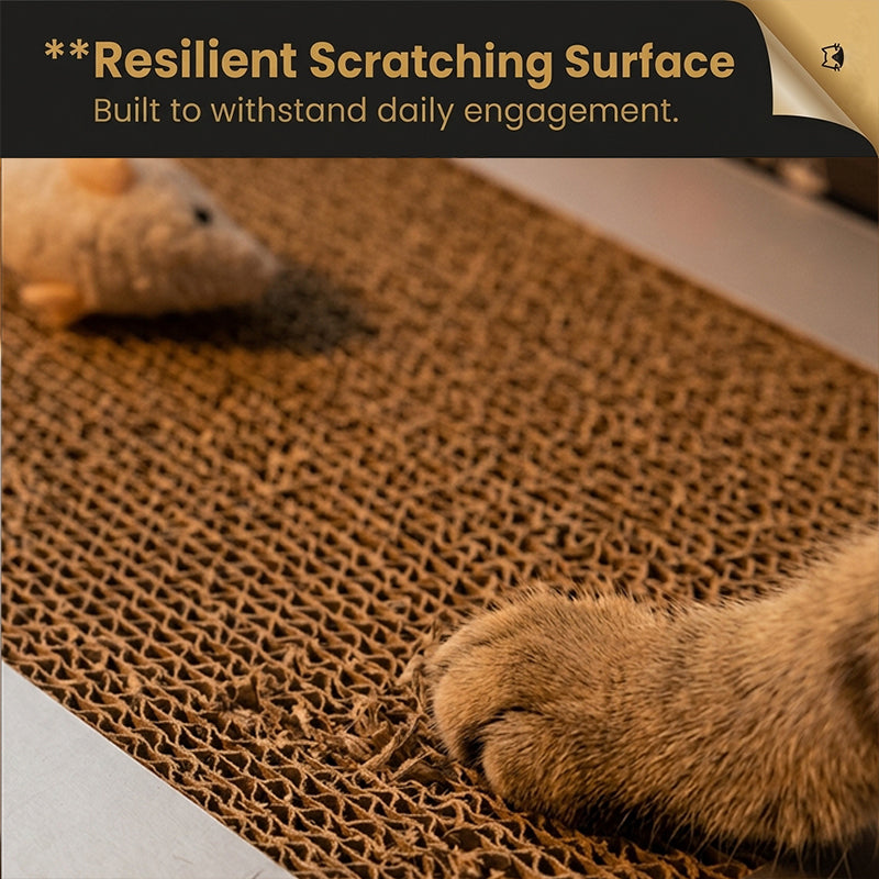 Cute Laptop Cat Scratching Board with Mouse Toy