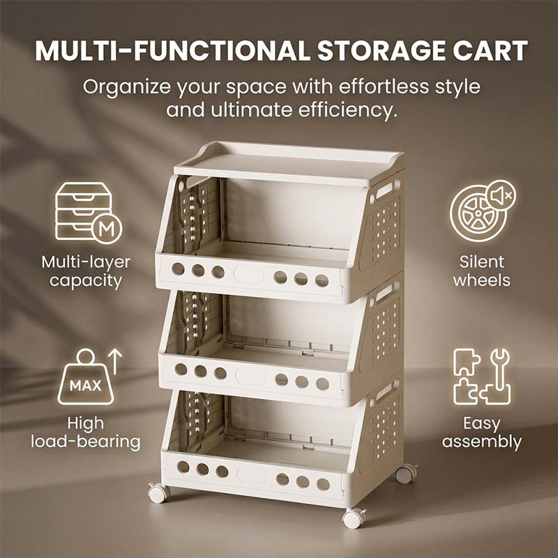 Rolling Storage Organizer Cart