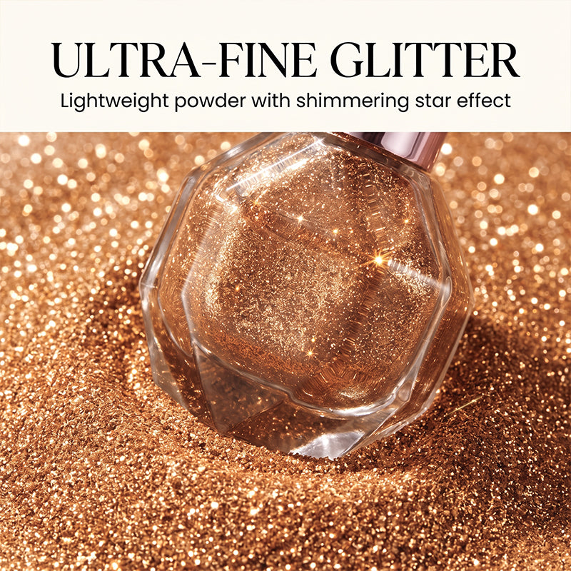 Radiant Golden Shimmer Spray Powder