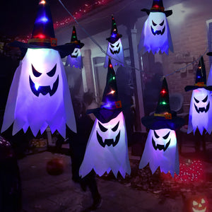 Halloween Blue Wizard Light String 5 Lamps